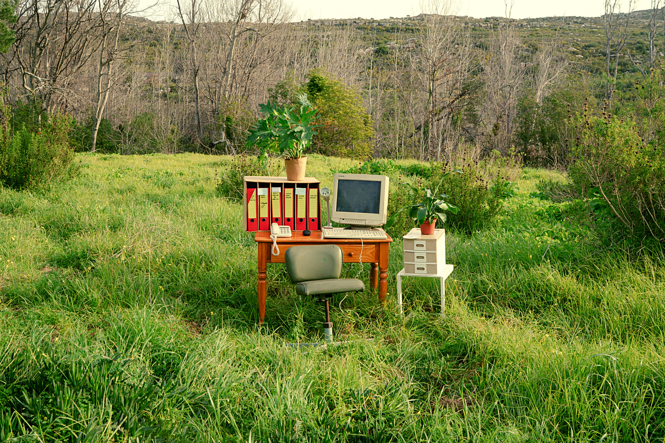 Computer Setup Outdoors
